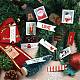 Etiquetas de regalo de tema navideño de papel y etiquetas colgantes CDIS-SZ0001-09-4