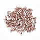 真鍮製コードエンドパーツ  エンドキャップ  赤銅鉱  6x2mm  穴：1mm  内径：1.5mm X-KK-F769-22R-1