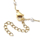 Bracelet chaîne en perles de verre BJEW-JB09432-4