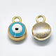 Light Gold Plated Alloy Charms ENAM-S117-27A-2