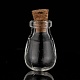 Oval Glass Bottle for Bead Containers AJEW-R045-09-4