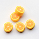 Abalorios de limón de arcilla de polímero hechas a mano X-CLAY-Q170-12-1