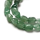 Natürlichen grünen Aventurin Perlen Stränge G-I351-B06-3