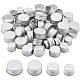 Benecreat 64 pieza Tapas de aluminio Tapas en espiral superiores Tapas de aluminio redondas planas Latas de aluminio Tapas en espiral para botellas recargables Tapas de repuesto Diámetro interior: 17.5/20/23.5/28 mm FIND-BC0004-07-1