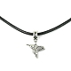Ожерелья с подвесками в виде птиц из сплава NJEW-JN04558-03-1
