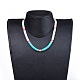 Handmade Polymer Clay Heishi Beaded Necklaces NJEW-JN02723-04-4