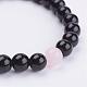 Gemstone Beads Stretch Bracelets BJEW-JB02951-4