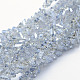 Chapelets de perles en verre électroplaqué EGLA-J143-A-PL01-1