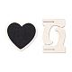 Heart Wooden Mini Chalkboard Signs AJEW-M035-02-1