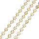 Handmade Golden Brass Enamel Link Chains CHC-K011-06G-3
