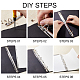 GORGECRAFT 2Pcs Metal A4 Size 3-Ring 4-Ring Binder Mechanism Replacement Steel Loose Leaf Binders D-Rings Leaf Binding Spines Combs Combs for Organizers DIY Planners School Document Organization DIY-GF0007-70A-6