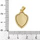 Латунные микро проложить кубического циркония подвески KK-D409-49G-04-3