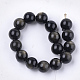 Chapelets de perles en obsidienne dorée naturelle G-S333-12mm-025-2