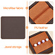 BENECREAT 2 Pack Gemstone Display Box PU Leather Diamond Display Case Chocolate Jewelry Holder with Groove for Gems ODIS-WH0038-23A-4
