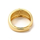 Verstellbarer Ring mit klarer Zirkonia-Blume RJEW-C050-06G-3