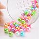 Perles ab acrylique de couleur de billes rondes colorées pour enfant bijoux X-PL426-3