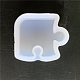 パズルビルディングブロックDIYシリコンモールド  氷の場合  チョコレート  キャンディ  紫外線樹脂とエポキシ樹脂のクラフトメイキング  ホワイト  23x19x5mm SOAP-PW0001-039C-1