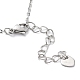 201 Stainless Steel Link Bracelets with Cable Chains BJEW-P297-01P-B-3