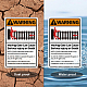 Panneaux d'avertissement en aluminium protégés contre les UV et étanches AJEW-WH0111-K23-5
