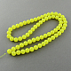 Chapelets de perles en verre imitation jade X-DGLA-S076-10mm-09-2