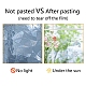 Pegatinas adhesivas de película de ventana teñida con láser de color impermeable de pvc gorgecraft DIY-WH0256-043-10