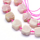 Rosa naturale perline opale fili G-K223-59A-3