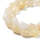 Chapelets de perles en jade topaze naturelle G-P520-B13-01-4