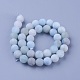 Chapelets de perles en aigue-marine naturelle G-G785-06A-2