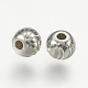 925 Sterling Silber gewellte Perlen STER-K037-036C-2