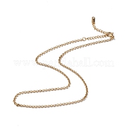 Ионное покрытие (ip) 304 ожерелье из нержавеющей стали для мужчин и женщин NJEW-K245-022B