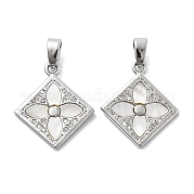 Латунные микро проложить кубического циркония подвески KK-L222-016P
