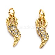 Латунные микро проложить кубического циркония подвески ZIRC-O039-23G