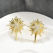 Серьги-гвоздики из циркония KK-B124-13G