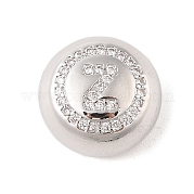 Подвески из латуни и прозрачного циркония с покрытием стойки KK-Z047-07P-Z-RS