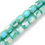 Стеклянные бусины с гальваническим покрытием  EGLA-K015-08G