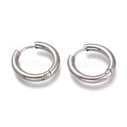 Серьги-кольца Huggie Hoop из нержавеющей стали 201 EJEW-O095-05-04