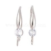 Стойки обшивки латунь кубический цирконий серьги крючки KK-S374-05P-05
