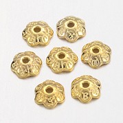 6 -petal тибетский стиль сплава цветок крышки шарика TIBE-S220-G-RS
