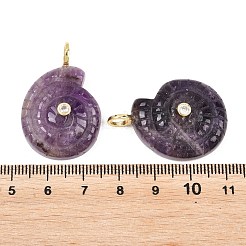 Natürlichen Amethyst Edelsteinanhänger&nbsp;G-H353-02G-07