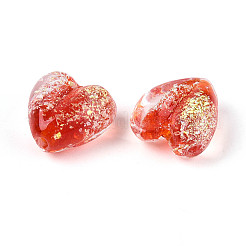 Нити из фольгированных бусин лэмпворк ручной работы&nbsp;FOIL-T008-08A