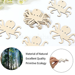 Decorazioni pendenti in legno a tema oceano&nbsp;HJEW-WH20016-01A