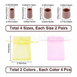 8 пара защитных накладок из ПВХ для высоких каблуков&nbsp;FIND-GF0002-08A