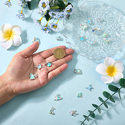 24 шт. подвески из сплава со стразами и эмалью&nbsp;FIND-SC0020-59