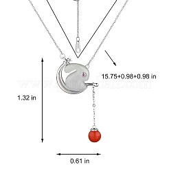Collier pendentif lapin en jade blanc Hetian naturel anti-ternissement avec pompon lanterne&nbsp;JN1081A
