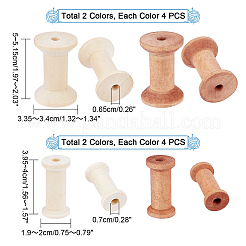 16 шт. 4 деревянных пустых катушки для проволоки&nbsp;WOOD-PH0002-17