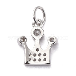 Латунные микропаве прозрачные кубические циркониевые подвески&nbsp;KK-I658-17P