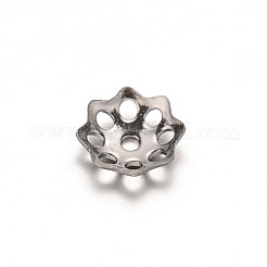 Copriperline in acciaio inossidabile 304 con fiore multipetalo anti-ossidazione&nbsp;STAS-E103-12A