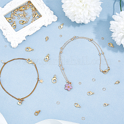 30 шт. латунные застежки-лобстеры&nbsp;KK-HS0001-37