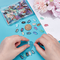 150шт 15 цвета прозрачные окрашенные распылением стеклянные бусины&nbsp;GLAA-AR0001-85