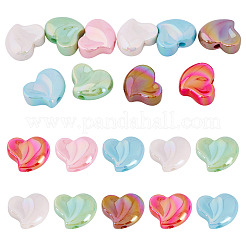 10шт УФ-покрытие непрозрачные акриловые бусины&nbsp;OACR-TA0004-07